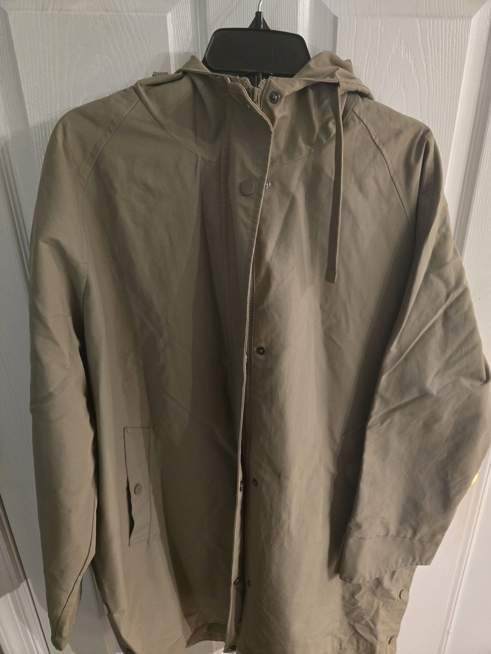 Primark Women's M (8-10) Hooded Raincoat in Khaki/tan